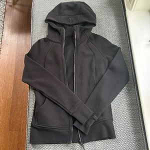Black Lululemon Scuba Full-Zip Hoodie SIZE 6
